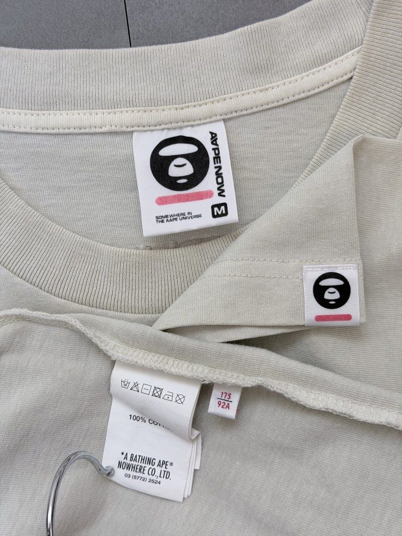 Aape Now Moonface tee shirt (Category: Tshirts & Polo Shirts ) located in Cabanatuan. Submitted by argarments.ph (Listing ID 1470573411, Image 3). Description: Tagged: Medium on tag, fits large Width 21.5” | Length 29.5” Condition: Great condition Issue(s): -.