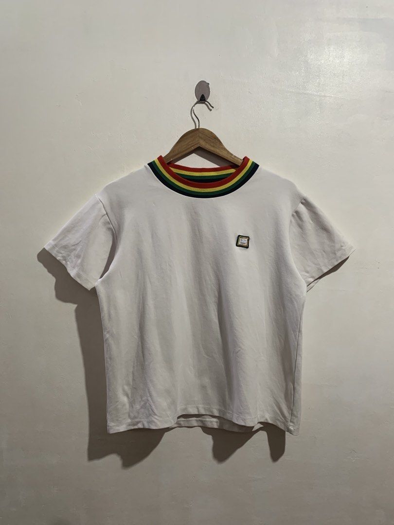 ACNE STUDIOS STRIPED/REGGAE CREWNECK COLLAR TEE (Category: Shirts) located in Gumaca. Submitted by getscore.ph (Listing ID 1470577236, Image 1). Description: WTS ❗️ACNE STUDIOS STRIPED/REGGAE CREWNECK COLLAR TEE❗️ ✅Size: S on tag ✅Dimes: Boxy Type Width 20.5 Length 23.5 ✅Color Rate: 9.5/10 ✅Condition: Excellent ✅Issue: None Color may due to lightning NEED WASH FRESH FROM BALE Mura lang DM ME TO PURCHASE 📥📥 📍Loc. Gumaca,Quezon 📍Courier: JNT EX