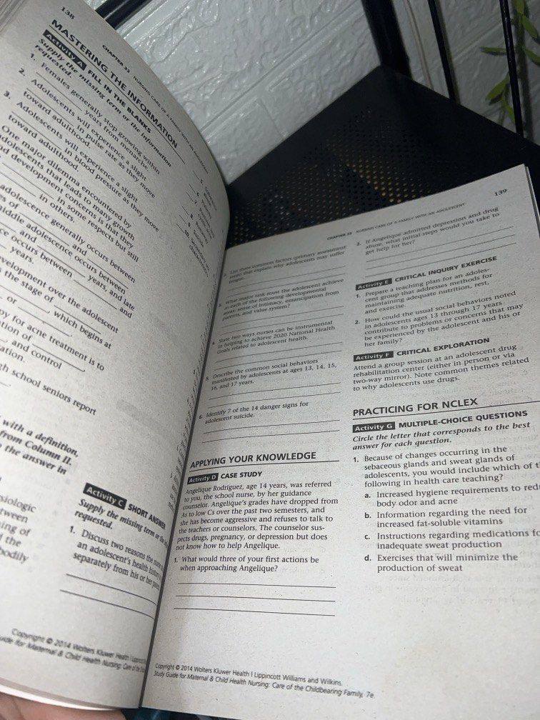 Adele Pilliteri Study Guide for Maternal & Child Health Nursing (Category: Assessment Books) located in Dagupan City. Submitted by go.kluttery (Listing ID 1470713823, Image 2). Description: .