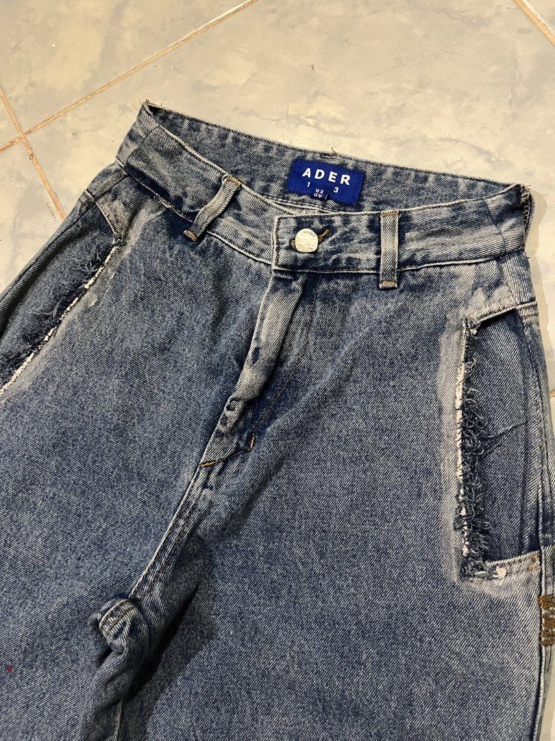 Ader Error paint-splatter (Category: Jeans) located in Luna. Submitted by wescart (Listing ID 1470707887, Image 1). Description: Waist: 24 Length: 40 CR: 10/10 Condition: 10/10 Issue: None like new.