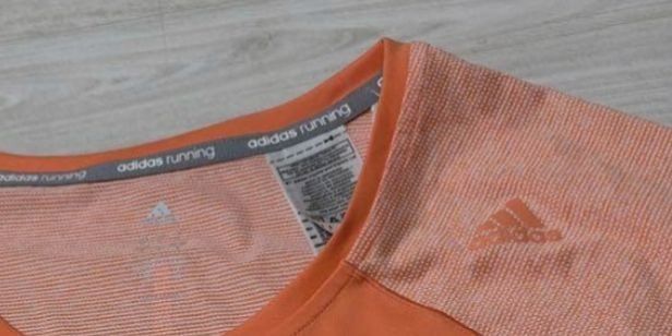 ADIDAS Authentic Peach Activewear Cap Sleeve Athletic Top (Category: Activewear) located in Batangas. Submitted by mace2014 (Listing ID 1470621308, Image 3). Description: - Color: Peach - Style: Crew neck athletic top with cap sleeves - Breathability: Lightweight mesh side panels and shoulder yoke - Comfort: Flexible stretch fabric that moves with you - Ideal for: Gym workouts, running, and general training - Condition: Clean overall.