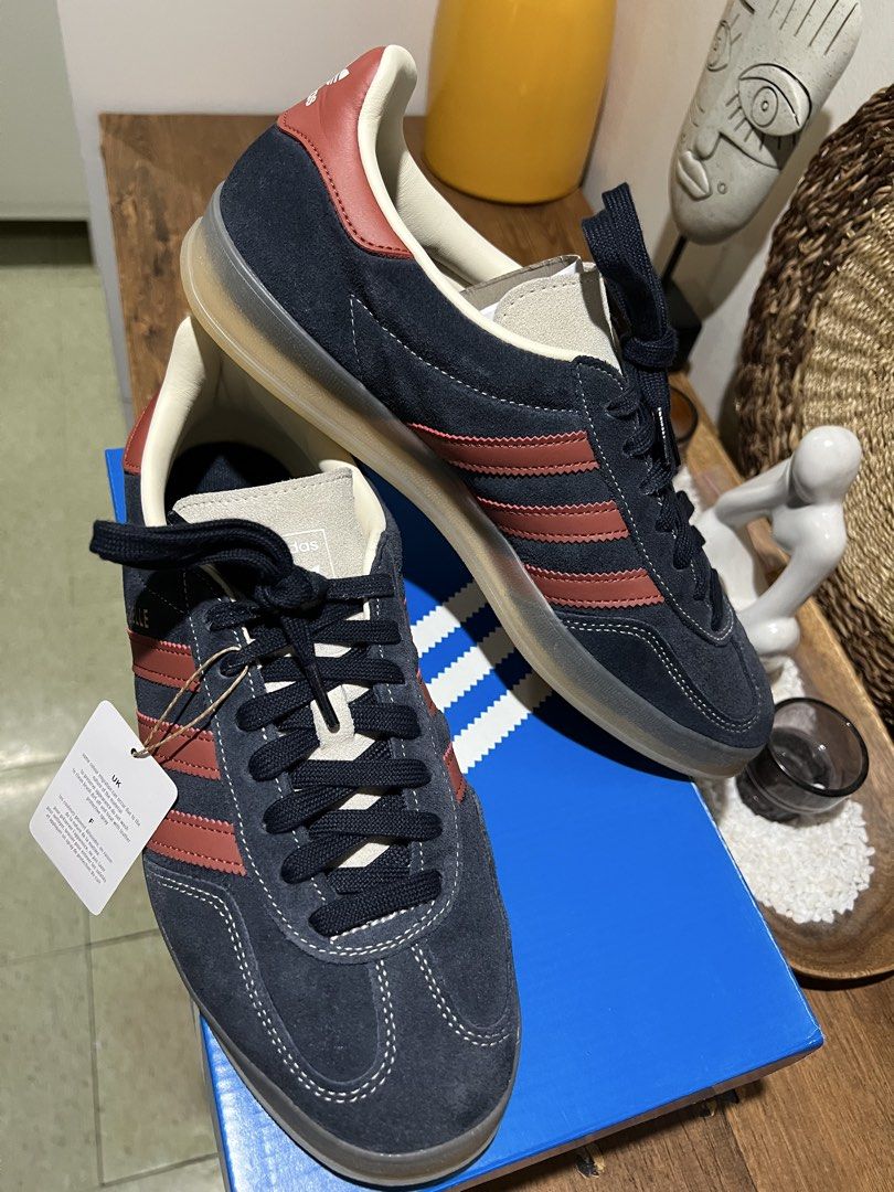 Adidas Gazelle Indoor (Category: Sneakers) located in Manila. Submitted by meeco (Listing ID 1470626825, Image 2). Description: Adidas Gazelle Indoor “Legend Ink” 2025 Release Bought on Adidas Glorrieta Complete box with extra white laces Size 9.5US Mens Still Brand New Condition “Used only for an entry photoshoot ” SRP P7300 RFS: Decluttering Paco Manila Area J&T or Lalamove Shipping Ok.