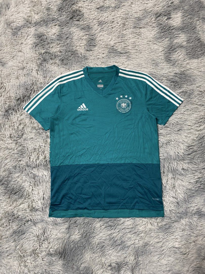 Adidas Germany Training Shirt (Category: Tshirts & Polo Shirts ) located in Solano. Submitted by solothrifting (Listing ID 1470574532, Image 1). Description: Adidas Germany Training Shirt Condition: 9/10 minor lints Size on tag: M Measurements in photos.