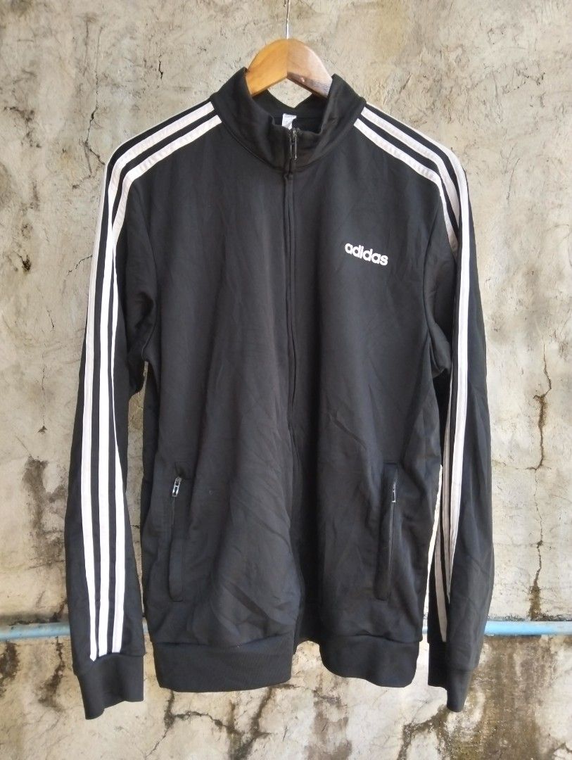 Adidas Primegreen Track Jacket / Zip-Up (Category: Coats, Jackets and Outerwear) located in Malolos. Submitted by rthrift2026 (Listing ID 1470604807, Image 1). Description: Size: Large • Color: Solid Black • Material: High-performance recycled polyester (Primegreen fabric) • Features: Full-zip front, comfortable sport collar, clean classic silhouette.