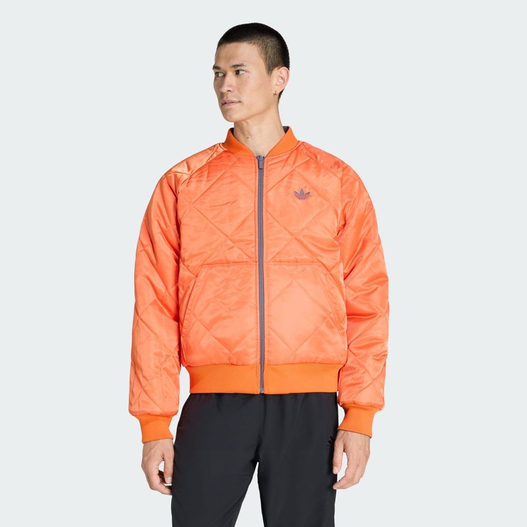 ADIDAS REVERSIBLE SUPERSTAR BOMBER JACKET (Category: Coats, Jackets and Outerwear) located in Cabuyao City. Submitted by jeirussamson897 (Listing ID 1470566672, Image 2). Description: ADIDAS REVERSIBLE SUPERSTAR BOMBER JACKET xl 28 width 28 length bnew no flaw para kang bumili sa mall 10/10 1999+sf.