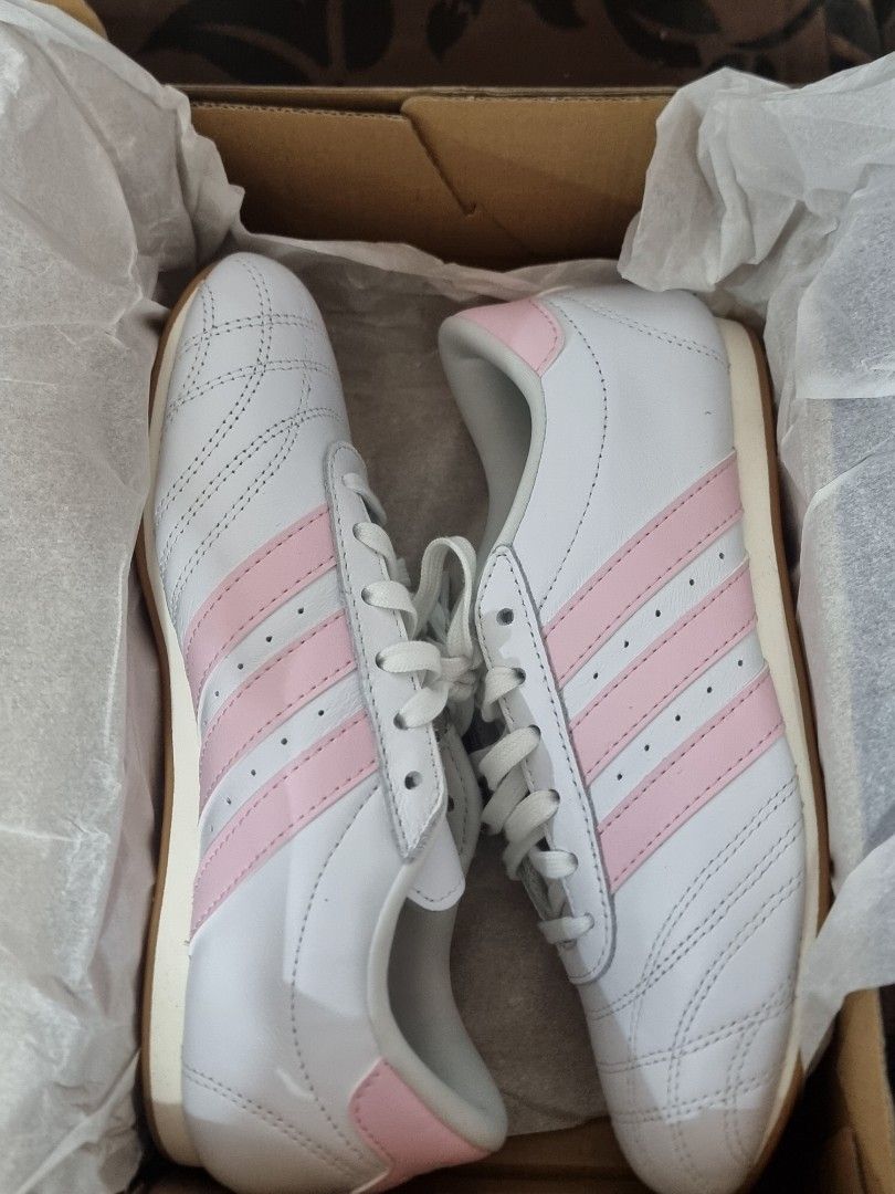 Adidas taekwondo lace (Category: Sneakers) located in Baguio. Submitted by youngdolphin-34ab (Listing ID 1470650807, Image 2). Description: - size 37 euro womens, 6 1/2 US (please disregard sizing here wala po kasi option to put my size - bought at Zalora - never been used/brand new - with box - Baguio based but can ship nationwide.