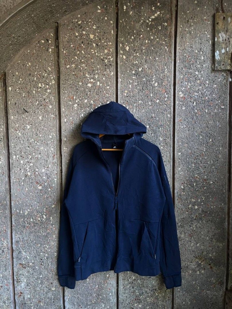 Adidas Techfleece Hoodie (Category: Hoodies) located in Baybay. Submitted by thrift_thrift_langg (Listing ID 1470742456, Image 3). Description: Adidas Techfleece Hoodie W- 22 L- 22 Color rate: 9.5/10 No issue Excellent Condition - Size: XL.