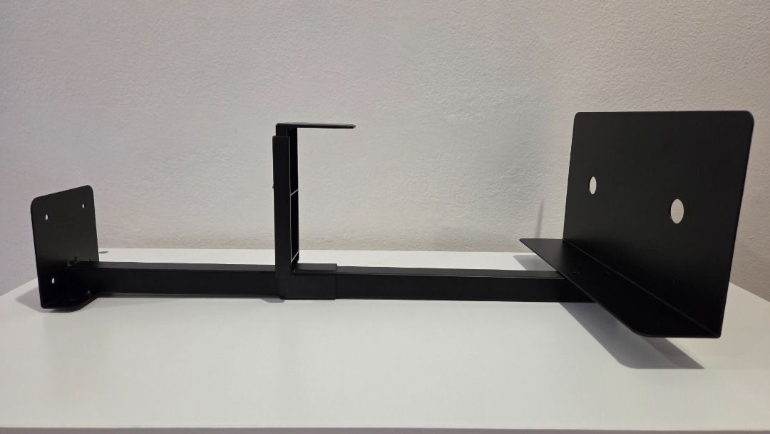 Adjustable Black Wall Mounted CPU Holder Computer Case Mount, Computers ...