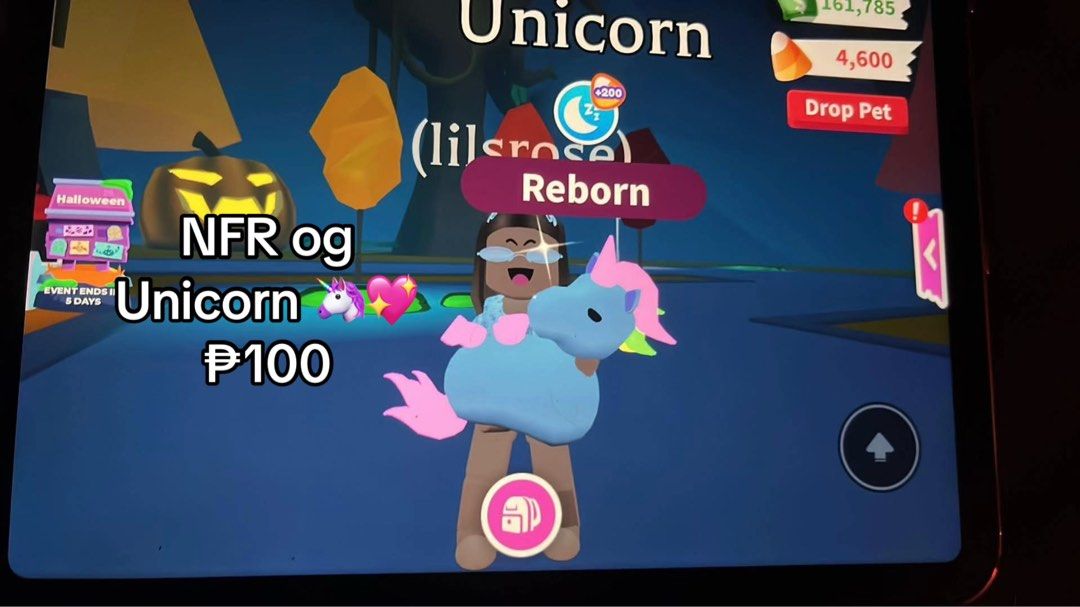 Adopt Me Pets (4 Sale) (Category: In-Game Products) located in Cebu City. Submitted by mydiarie (Listing ID 1470683025, Image 2). Description: Payment first / Gcash only ! Cheapest prices out there! 🫪💘 Dm if Interested thank u !! NFR UNI - ₱100 MEGA MR WHISKERPIPS - ₱120 MEGA COCOADILE - ₱15 MEGA KID GOAT - ₱20 MEGA SHOW PONY - ₱20.