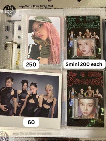 aespa (Category: K-Wave Merchandise) located in Manila. Submitted by kylaarkyve (Listing ID 1470607214, Image 3). Description: Selling my KARINA photocards + other aespa merch 🩷 RFS: Quitting + need funds for new glasses 📌 Prices are negotiable for sure buyers! => BUNDLE ONLY — preferably for buyers getting multiple items PAYO / 1 WEEK DOP • 50% DP • Non-refundable DP MOP: MariBank / GCash MOD: J&T LOC: Tarlac City 📍 Meet-up only around Tarlac
