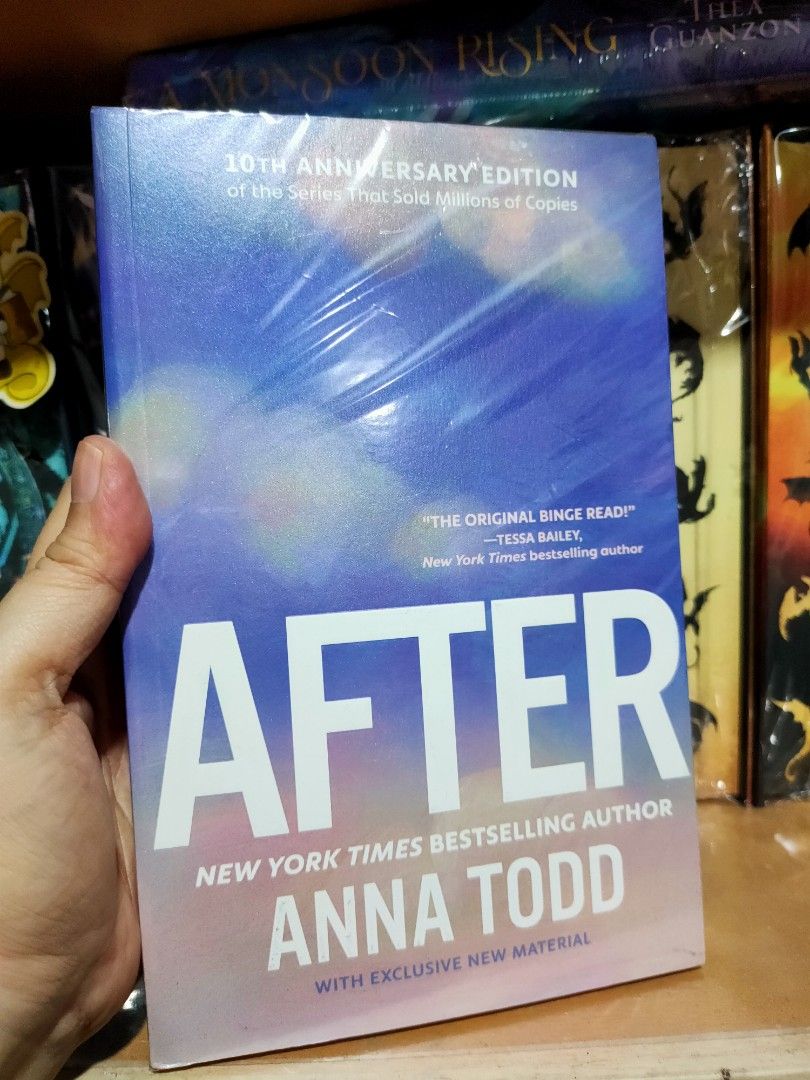 After 10th Anniversary Edition (sprayed edges( by Anna Todd PB (Category: Storybooks) located in Cebu City. Submitted by mybookaceshop (Listing ID 1470645947, Image 2). Description: 🌵After 10th Anniversary Edition (sprayed edges( by Anna Todd PB (new and sealed) - 250 MOP: Cash/ COD for Cebu City buyers only/ Gcash/ BPI MOD: Lalamove/ Maxim / LBC /JNT/SCO for shipping only- buyer's risk (no insurance) Location: Cebu City #booksforsale #lfb #book