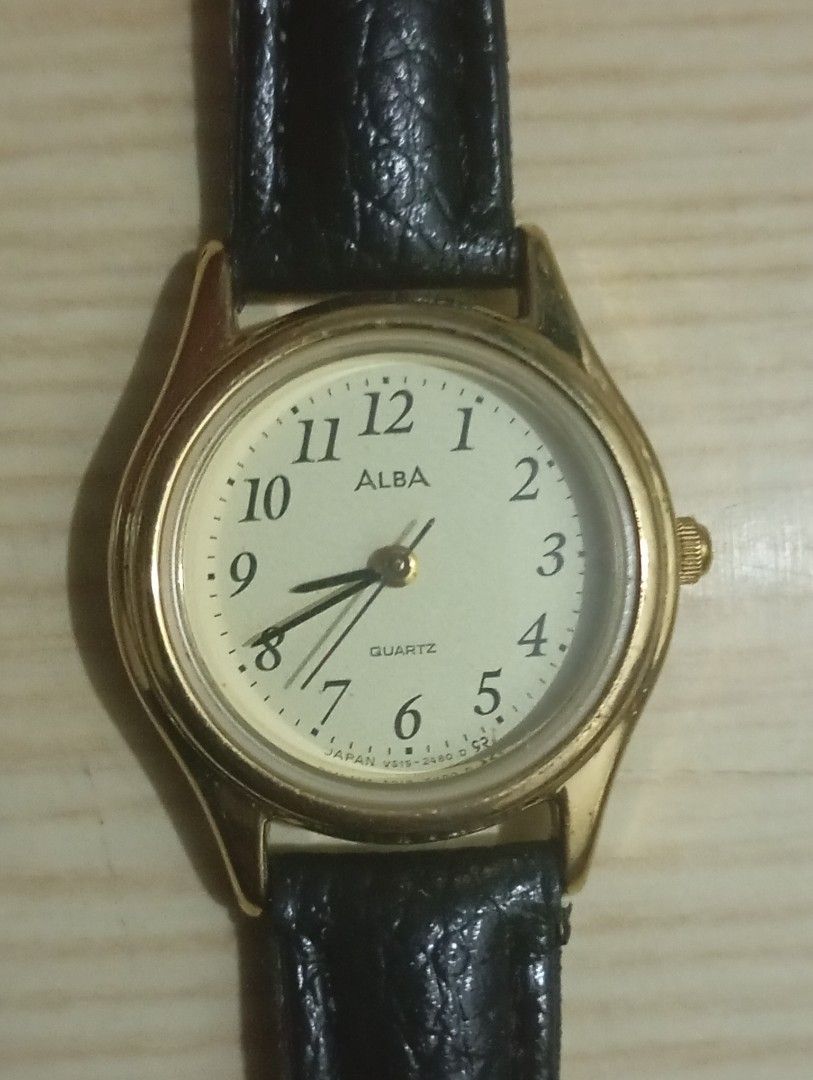 Alba Quartz (Category: Women's Watches) located in Las Pinas. Submitted by quick_deals_great_finds2 (Listing ID 1470675907, Image 1). Description: Original good working condition Quartz with battery 25mm small.