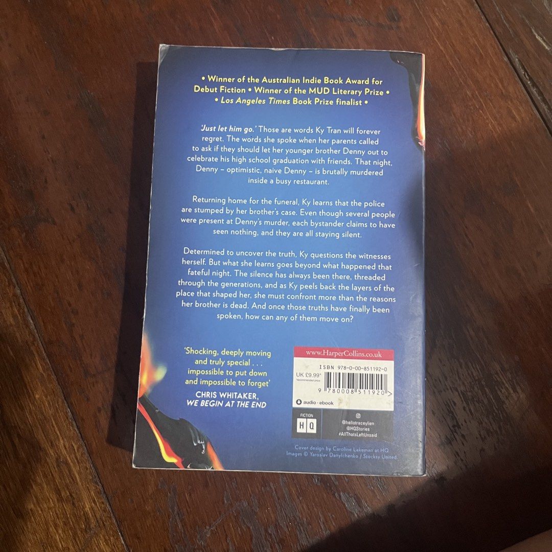 all things left unsaid by tracey lien (Category: Storybooks) located in Manila. Submitted by samgyupsai (Listing ID 1470613629, Image 2). Description: 🛒 mod: same day delivery / gogo xpress 💸 mop: gcash / bank transfer 📌 makati city.