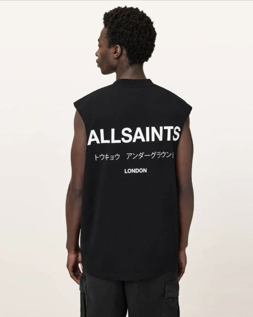 AllSaints Underground SL Crew (Category: Vests) located in Iloilo. Submitted by mnky.bsns03 (Listing ID 1470658993, Image 2). Description: 9.5/10 Color rate Issue: Cut Nwck Line(Pero parang Style na din) 30.5 Length 20 Width.