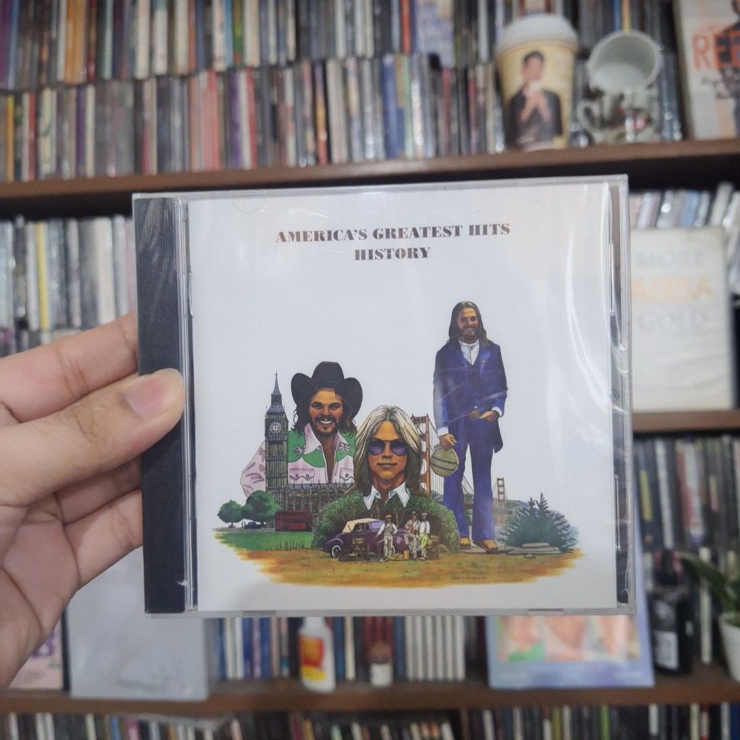 America greatest hits (Category: CDs & DVDs) located in Caloocan City. Submitted by collectionsitems (Listing ID 1470658865, Image 1). Description: Welcome to our shop KEY NECTION A DISCTION MUSIC AND VIDEO STORE! 👝Posted items are on hand. 💿🎧🎵💽🎷📽🎥 CD'S / DVD's Books & VINYL are all imported made in uk our local opm album and original in mint to nearmint & unsealead sealed brand new 🛒Pls add to cart to check stocks availability. 💵We sel