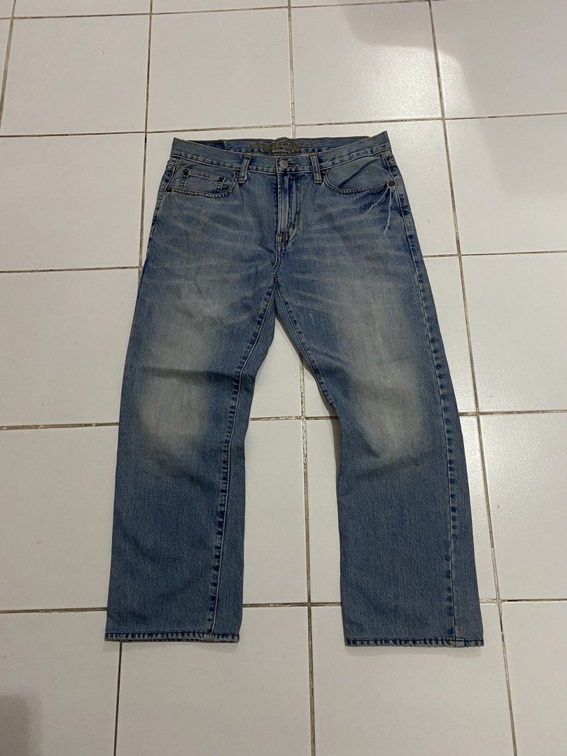 American Eagle Original Straight Jeans Size 32x32 (Category: Jeans) located in Manila. Submitted by giandaduya72151 (Listing ID 1470706095, Image 1). Description: AMERICAN EAGLE STRAIGHT CUT PANTS WAIST 32-33 LENGTH 37.5 THIGH 12 HEM 8.5.