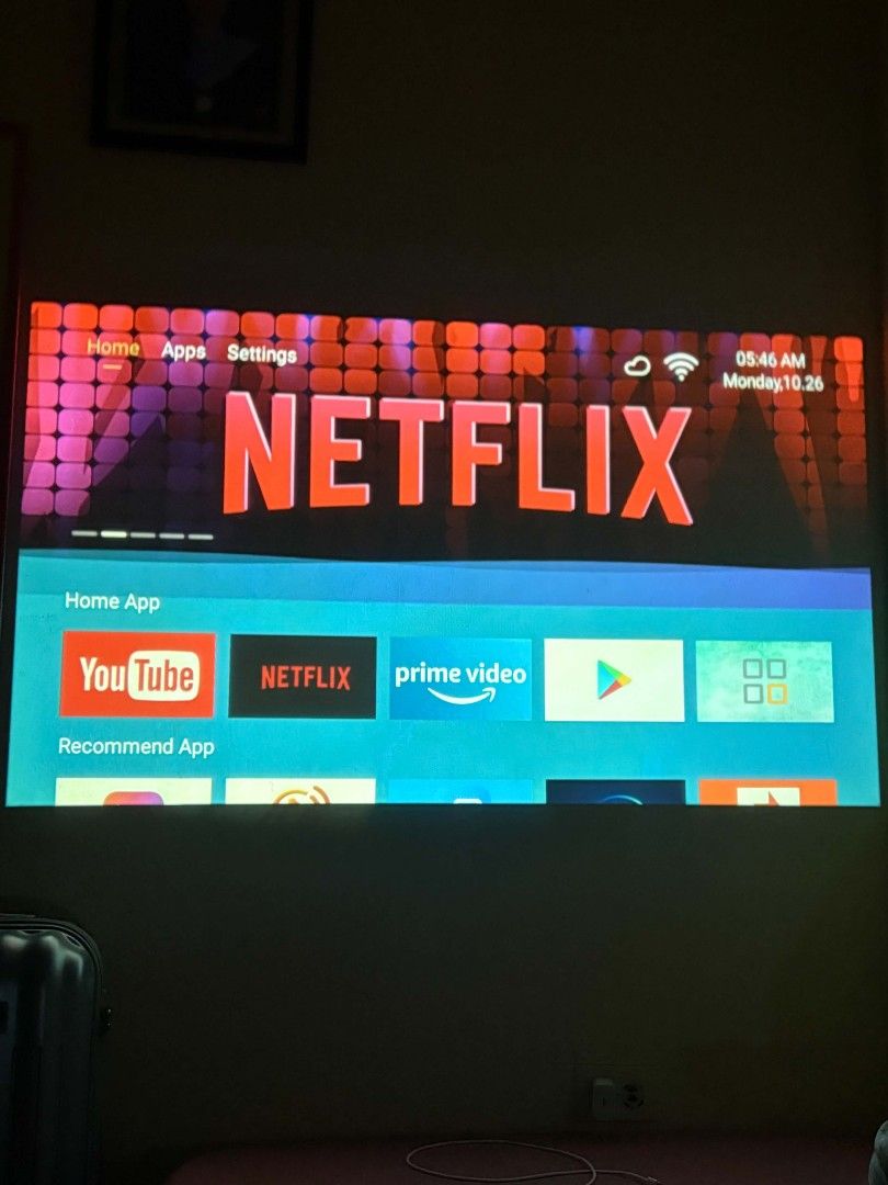 Android Projector (Monoz A10) (Category: Projectors) located in Quezon City. Submitted by trixiem183 (Listing ID 1470681188, Image 2). Description: 🔥ANDROID PROJECTOR🔥 📽️ MONOZ A10 Android Edition Projector ✅ Good condition — no issues ✅ Used only twice ✅️ Projector for presentations ✅️ Android Apps (Youtube, Netflix, Etc.) ✅ 720P HD resolution (1280 × 720) ✅ Supports Android & iOS screen mirroring ✅ Built-in Bluetooth 5.0 ✅ Projection size: 3