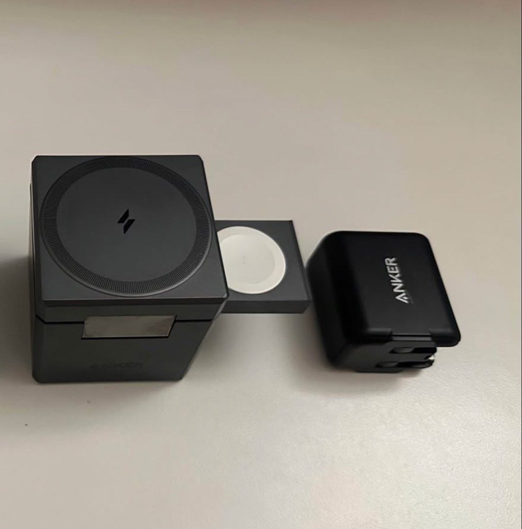 ANKER 3-1 CUBE WITH MAGSAFE (Category: Chargers & Cables) located in Cebu City. Submitted by vela199303 (Listing ID 1470622653, Image 1). Description: Anker 3 in 1 Cube with MagSafe • I usually used mainly for charging Apple Watch • Original cable no longer included❎ • Fully functional✅ • With original box✅ Serious buyer only, Pm if interested☺️ (Open for negotiation)😊.