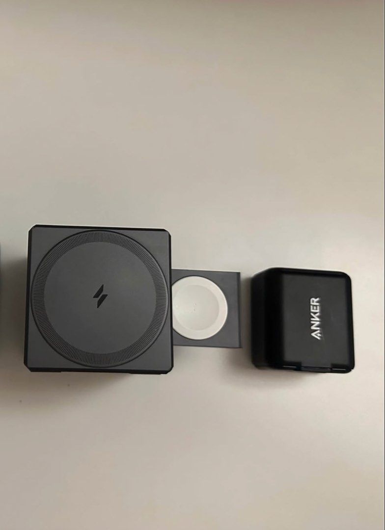 ANKER 3-1 CUBE WITH MAGSAFE (Category: Chargers & Cables) located in Cebu City. Submitted by vela199303 (Listing ID 1470622653, Image 2). Description: Anker 3 in 1 Cube with MagSafe • I usually used mainly for charging Apple Watch • Original cable no longer included❎ • Fully functional✅ • With original box✅ Serious buyer only, Pm if interested☺️ (Open for negotiation)😊.