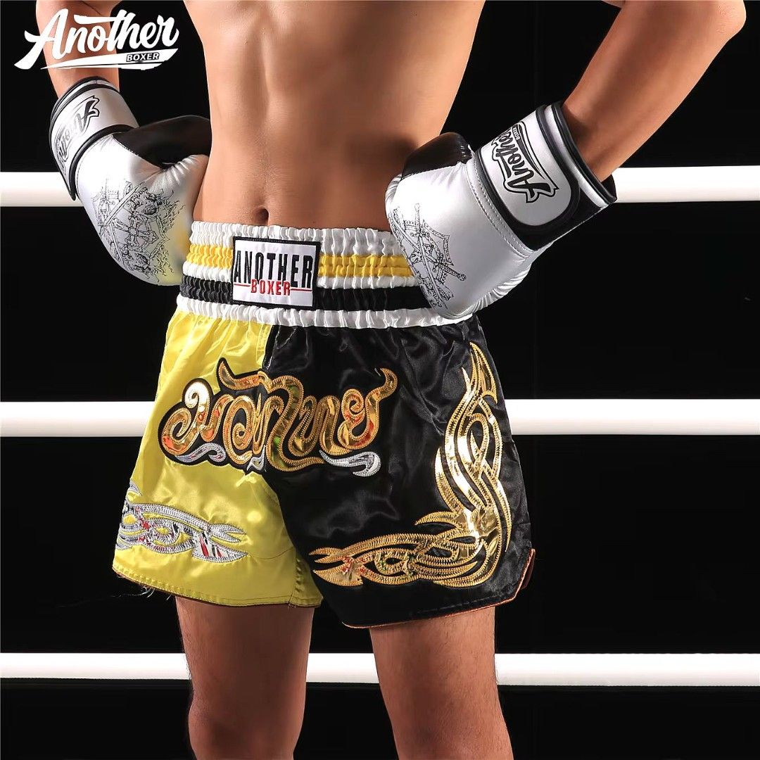 AnotherBoxer Muay Thai Shorts Two-Tone (Category: Shorts) located in Angeles City. Submitted by thriftrawph (Listing ID 1470713283, Image 2). Description: - official anotherboxer product from thailand excellent condition & color rate, no issue size: L waist: 28-34 length: 14 available thru dm [<3] please ensure the item fits you or the recipient. color may vary slightly due to lighting. refunds/returns accepted only for valid reasons.