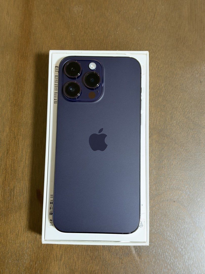 Apple iPhone 14 Pro Max 256gb Deep Purple (Category: iPhone 14 Series) located in Quezon City. Submitted by bhiibang (Listing ID 1470731814, Image 3). Description: iphone 14 pro max 256gb deep purple - HK Variant (2 physical sim card) - no issues or history of repair - with spigen tempered glass - with lens protector since day 1 (removed already para you can check the camera - with free cases in good condition lahat,almost new pa (caseaholic, wal