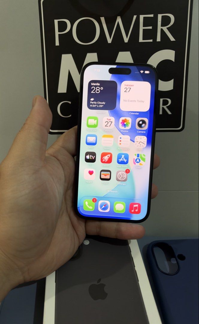 Apple Iphone 16 128gb Black (Category: iPhone 16 Series) located in Quezon City. Submitted by helloqicks (Listing ID 1470695094, Image 3). Description: APPLE IPHONE 16 - 128gb Black - Smooth 99% , protected with casing since day 1 - 89% battery health - No issues - Bought from Powermac - With Box, ejector pin and Original Powermac Silicone Case - Selling for 33,000, slightly negotiable - RFS: Upgrade Location: MOA Area, Pasay City .