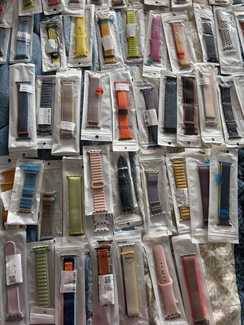 Apple watch straps and screen protector (Category: Wearables & Smart Watches) located in Makati City. Submitted by jaysales888 (Listing ID 1470594292, Image 1). Description: Apple watch straps and screen protector.