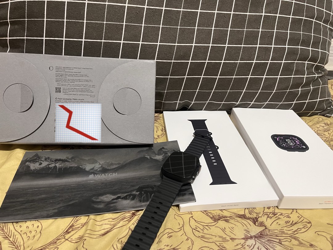 Apple Watch Ultra 3 49MM black edition (Category: Wearables & Smart Watches) located in Quezon City. Submitted by baarinouman (Listing ID 1470563910, Image 1). Description: Apple Watch Ultra 3 49MM Preloved Prestine Complete accesories Price: ₱37,000 Original Authentic 100% Battery Heath Underwarranty In apple store Inclusion: Unit apple watch ultra 3 Box Charger Case Warranty *** -7 days warranty except LCD parts and human eror software update -