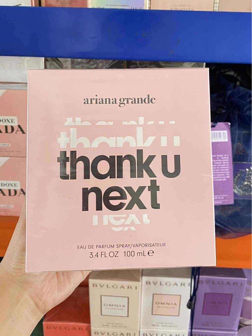 ARIANA GRANDE THANK U NEXT EDP | PREMIUM QUALITY (Category: Fragrance & Deodorants) located in Quezon City. Submitted by embere_shop (Listing ID 1470574193, Image 1). Description: 📌 Perfect for yourself or as a gift! ✨ Whether you’re treating yourself or looking for a gift for birthdays and any special occasion, this is a great choice. 💗 The scent is very close to 0G and long-lasting, perfect if you want something that smells premium without go