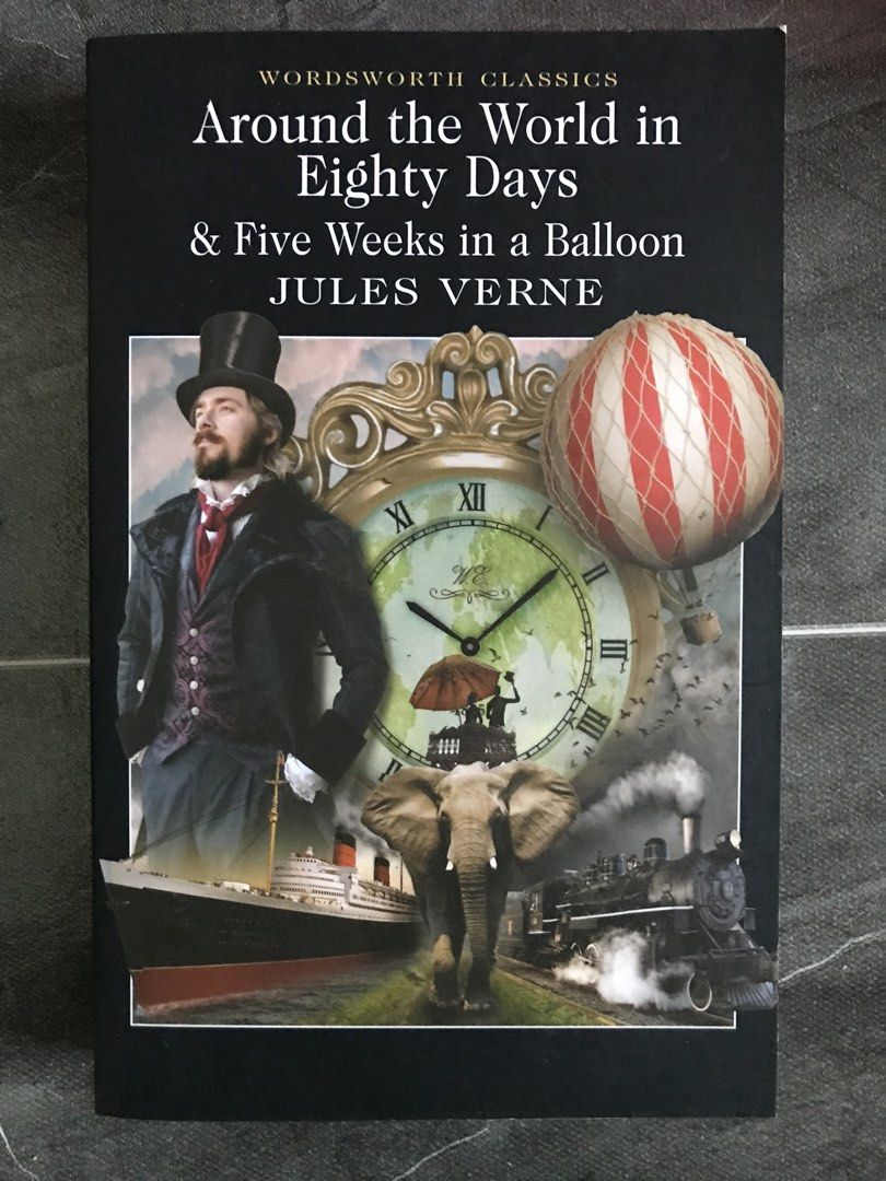 Around the World in Eighty Days Wordsworth Classics Jules Verne (Category: Storybooks) located in Pilar. Submitted by dhelsomera20308 (Listing ID 1470658954, Image 1). Description: - Title: Around the World in Eighty Days & Five Weeks in a Balloon - Author: Jules Verne - Edition: Wordsworth Classics Paperback (Complete and Unabridged) - Special Features: Introduction and notes by Professor Roger Cardinal - Condition: Clean pages, solid spine - Pe