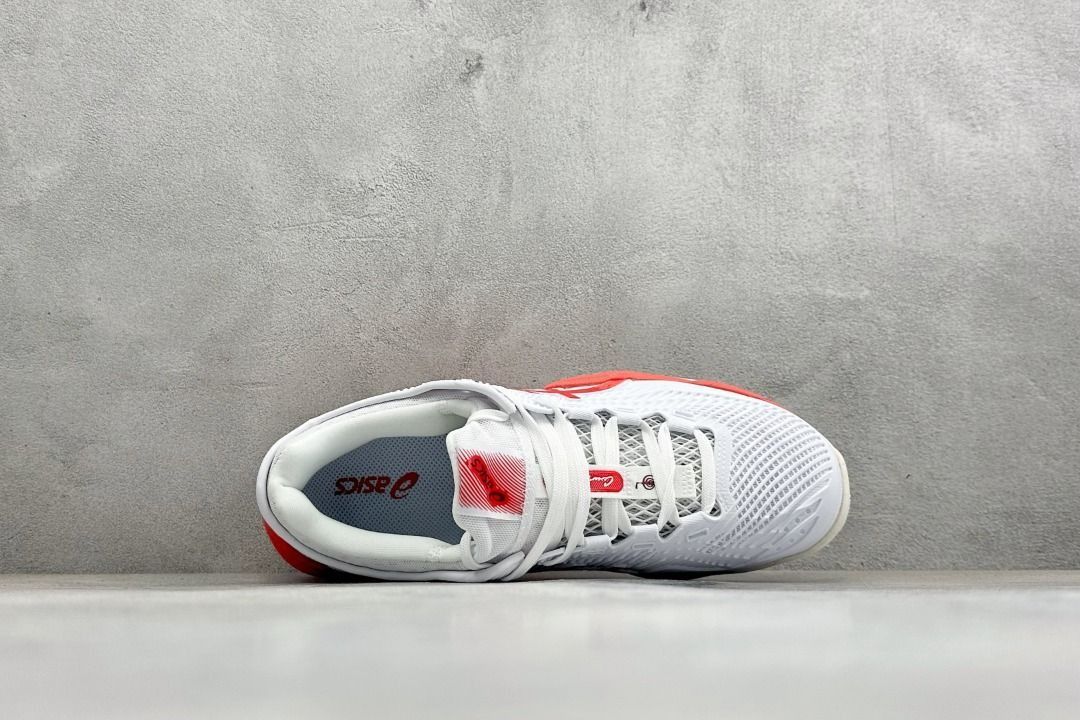 Asics Court FF 3 White Red Tennis Shoes, Men's Fashion, Footwear ...