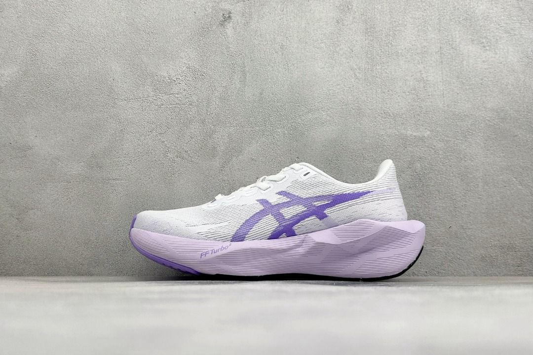 Asics Magic Speed 4 White Purple Mesh Racing Running Sneakers, Men's ...