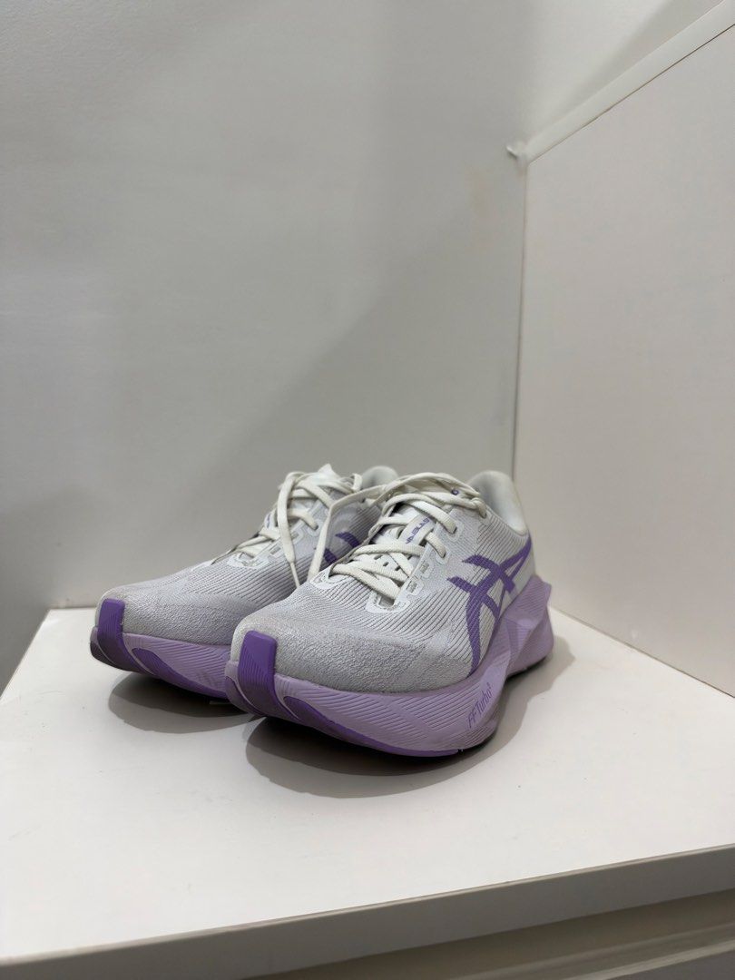 ASICS Novablast 6 (Category: Sneakers) located in Guiguinto. Submitted by tmthylzn (Listing ID 1470727123, Image 2). Description: AUTHENTIC/ORIGINAL Size: 24.5 cm / 7.5 women Almost brand new with 38km mileage only! Location: Plaridel, Bulacan.