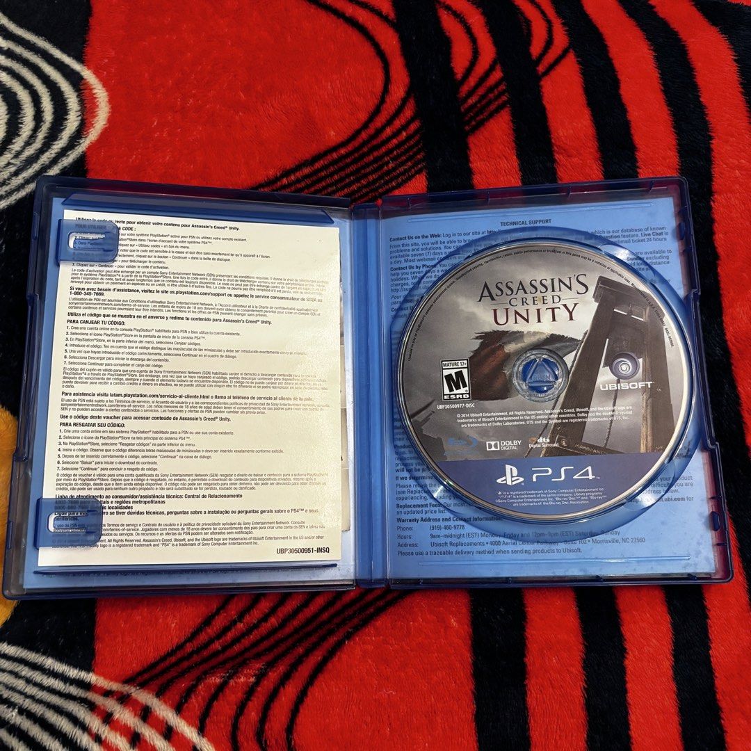 Assassin’s Creed Unity Limited Edition PS4 GAME (Category: PlayStation) located in Pasuquin. Submitted by gabelli.declutters (Listing ID 1470565659, Image 2). Description: Notes: Will not entertain resellers, All items are negotiable, wag lang sobrang barat. and all the items is working and good condition Loc: Meycauayan Bulacan, can do meet up basta malapit lang sa location, and pwede rin lalamove or lbc or j&t.