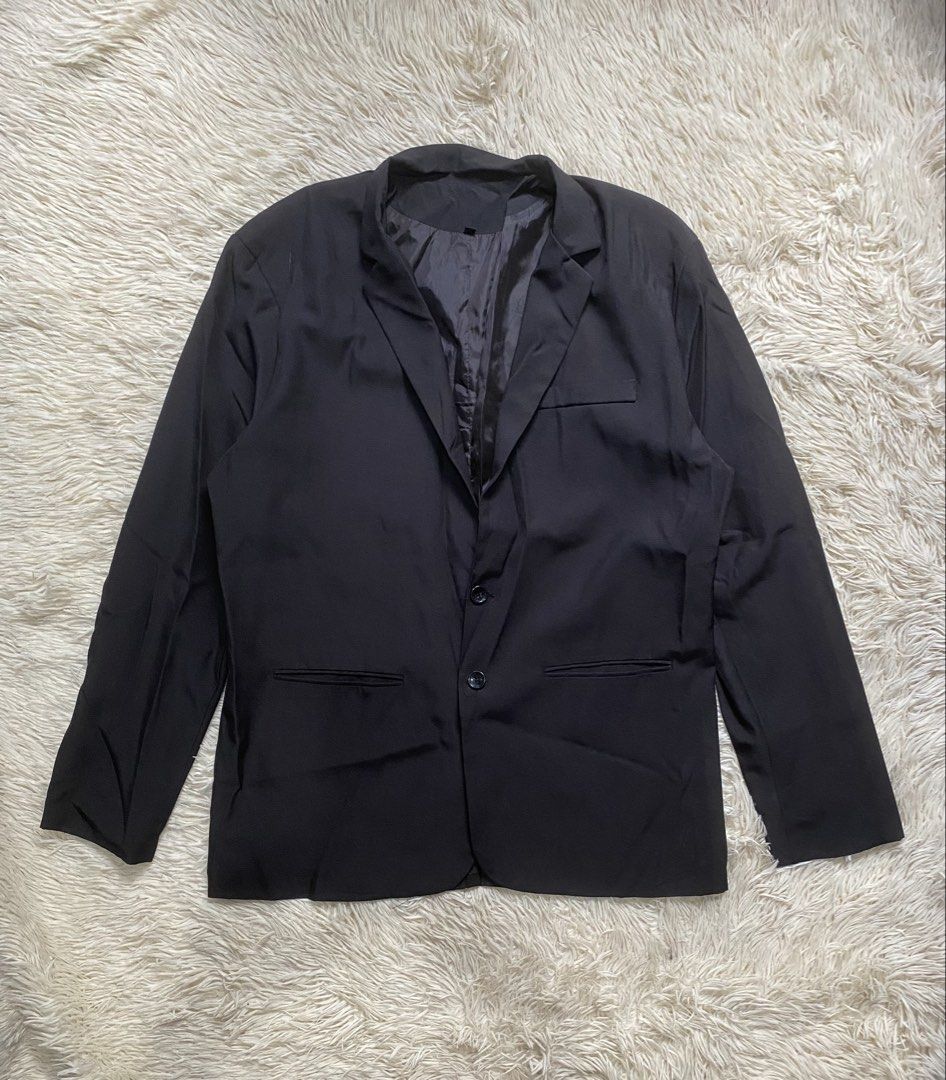 Assorted Blazers Bundle Black Beige Red (Category: Coats, Jackets and Outerwear) located in Manila. Submitted by switchcity (Listing ID 1470598690, Image 2). Description: - Bundle of 3 stylish blazers for multiple outfit options - Classic black two-button blazer - Beige single-breasted jacket featuring white satin lining and Browns brand tag - Striking red military-style jacket with epaulets and silver star buttons - Exact measurements and sizes 