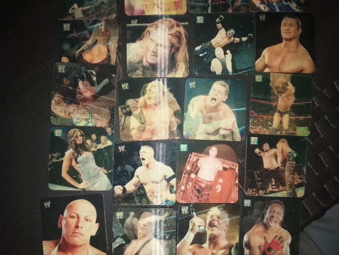 Assorted characters (Category: Raw Singles) located in Cavite. Submitted by emilgarcia09 (Listing ID 1470623951, Image 1). Description: WWE Slam Cards 40 Each Minimum of 3 per purchase .