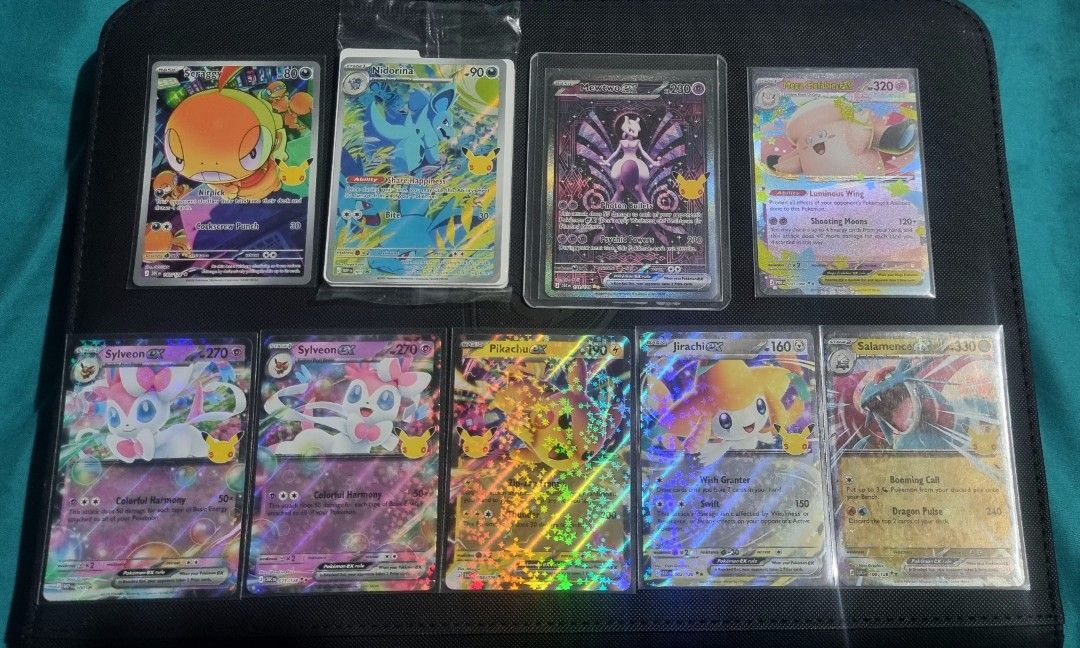 Assorted characters (Category: Raw Singles) located in Manila. Submitted by aiconnn (Listing ID 1470603945, Image 1). Description: Pokemon 30th celebration pm for the prices pikachu 200 each Location: San Juan City MOP: gcash or bank MOD: lalamove, j&t, lbc Meetup: around san juan .