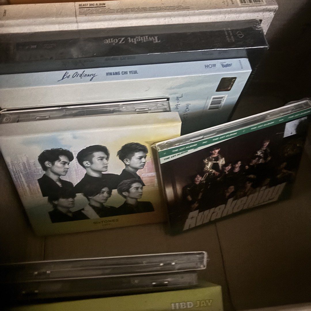 Assorted K-pop Albums Set (Category: K-Wave Merchandise) located in Quezon City. Submitted by lee.selection (Listing ID 1470709960, Image 3). Description: Assorted K-pop Albums Set Official Wysiwyg As is may nahalo na jpop and acrylic, as is 200php set.