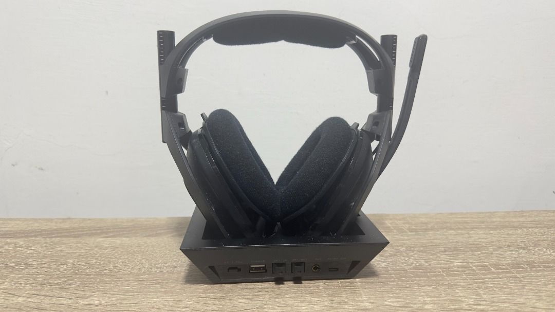 Astro Gaming Headset with Base Station (Category: Headphones & Headsets) located in Manila. Submitted by lonegamerxgoodfinds (Listing ID 1470581347, Image 1). Description: - Model: Black Astro Gaming Headset with charging base station - Condition: Clean, well-maintained, and 100% working - Features: Adjustable boom microphone on the left, intact fabric ear cushions and headband padding - Compatibility: Great for both PC and console gaming setups 