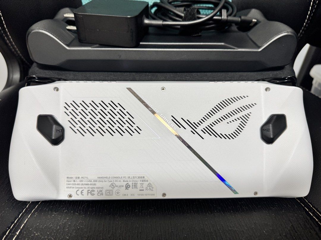 ASUS ROG ALLY Z1 (NOT EXTREME) (Category: Others) located in Navotas City. Submitted by emembravocastillo (Listing ID 1470601252, Image 3). Description: PAKI BASA NALANG PO MUNA FULL DETAILS. ISSUE MUNA: May drift sa right analog. Minimal sign of usage. (SECOND HAND ASUS ROG ALLY Z1 NOT EXTREME) 512 GB STORAGE 16 GB RAM. 25,000 slight negotiable. Upgraded na po yung battery. Unit includes tempered glass, thumb grip, grip case, pouch, original cha