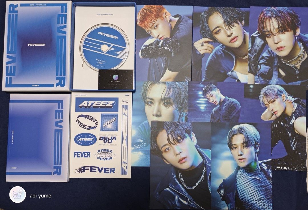 ATEEZ ZERO : FEVER Part.3 Album (Category: K-Wave Merchandise) located in Dasmarinas. Submitted by aoiyume29 (Listing ID 1470683751, Image 3). Description: - ATEEZ Zero: Fever Part.3 albums (Green, Orange, Blue versions available) - Complete inclusions: Photobook, CD, sticker sheet, and member postcard (as pictured) - Stored securely in original outer boxes - Perfect addition to any K-pop collection -Negotiable- -shapi c/o- -gcash payment- -X Sen