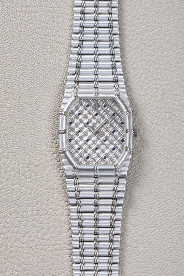 Audemars Piguet Bamboo (Category: Luxury Watches) located in Makati City. Submitted by vintage.grail (Listing ID 1470632076, Image 1). Description: Audemars Piguet Bamboo Reference 14376BC White Gold Manual movement Circa 1980 Priced at Php 4,480,000 DM or call to reserve. Available for viewing at Vintage Grail, The Peninsula Manila .
