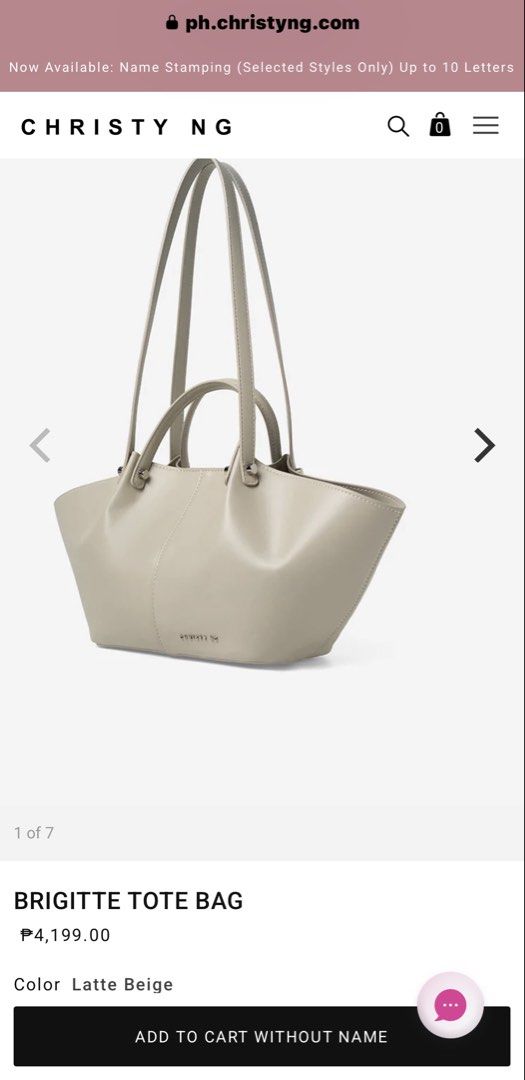 Authentic Christy Ng (Category: Tote Bags) located in Makati City. Submitted by chic_vogue (Listing ID 1470736206, Image 2). Description: Authentic Christy Ng Brigitte Tote Bag RFS: Was looking for a white bag. .