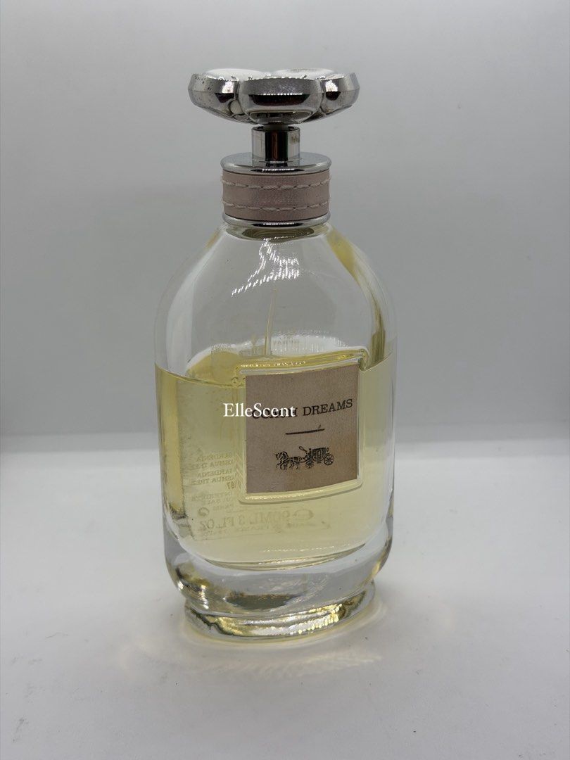 Authentic Coach Dreams Partial/used (Category: Fragrance & Deodorants) located in Mandaluyong City. Submitted by elle_scent (Listing ID 1470621991, Image 1). Description: Last price posted please madali pa po laman 😊 approx 70ml A beautiful, feminine designer fragrance with a fresh, fruity-floral and soft woody scent! 🌷 Fragrance Description & Review Coach Dreams is inspired by the freedom and excitement of a sunny road trip. It opens with juic