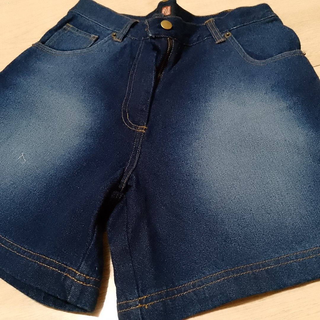 Authentic No Excess High-Waisted Denim Shorts (Size S) (Category: Shorts) located in Manila. Submitted by blessedwithason (Listing ID 1470565992, Image 2). Description: Selling these brand new, premium quality denim shorts from European brand No Excess! Still has the original tags attached. Very sturdy, 100% cotton material with a beautiful dark blue wash and classic vintage fading. ✨ PRODUCT DETAILS: • Brand: No Excess • Condition: Brand New wit
