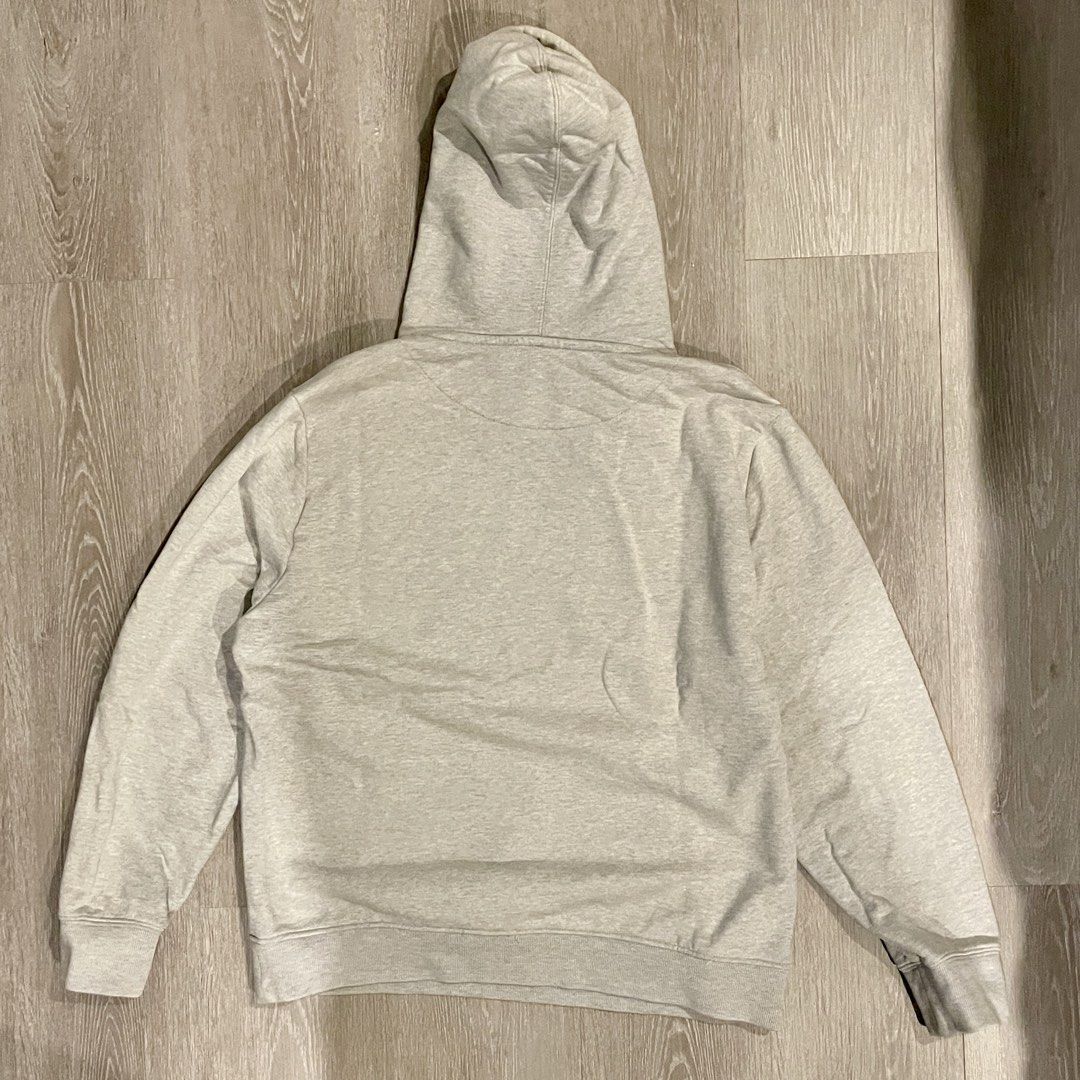 Authentic Palace hoodie (Category: Coats, Jackets and Outerwear) located in Marikina City. Submitted by menggufinds (Listing ID 1470646102, Image 2). Description: For Sale: Palace Skateboard hoodie Color: grey/ oat Condition: 9/10 *item is orginial but was resized Size: on tag XL but fits like an M Dimensions: L: 26in W: 23in.