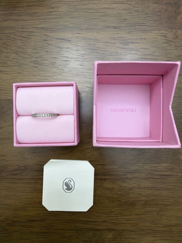 Authentic Swarovski Matrix Ring – Size 50 💍 (Category: Rings) located in Las Pinas. Submitted by thealyssacloset (Listing ID 1470639393, Image 2). Description: Selling my authentic Swarovski Matrix ring in white rhodium plating. Barely used and in excellent condition! ✨ Includes original Swarovski pink presentation box and product packaging ✨ Model: 1121065 ✨ Size: 50 (EU) ✨ Classic, dainty design with clear crystals Price: ₱2,800 negotiable Mes