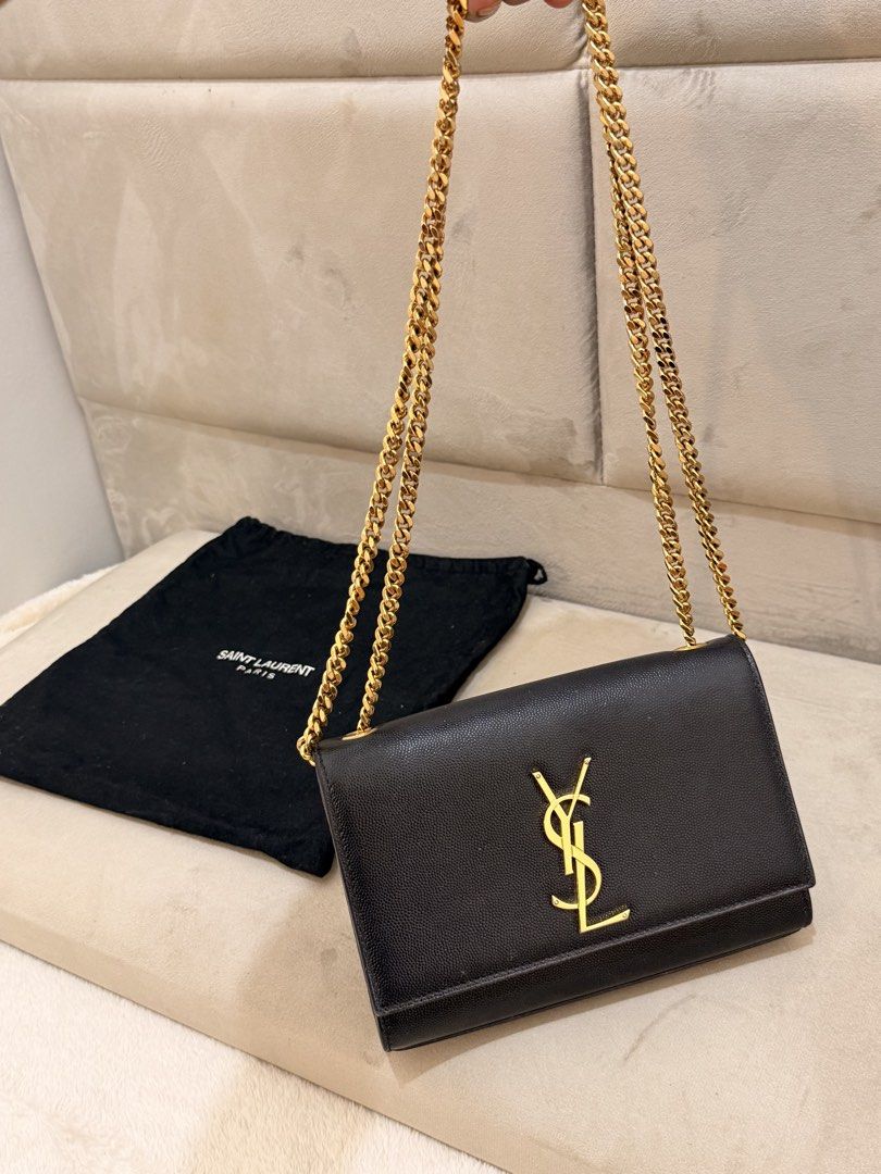 Authentic YSL KATE small (Category: Luxury Bags & Wallets) located in Taguig. Submitted by amandababyy (Listing ID 1470618823, Image 1). Description: Selling my Personal YSL kate bag size small. WITH certificate of authenticity from LEGITGRAILS! RFS: not using it anymore Last Price: 40,000 PHP CONDITION 8.5/10 signs of usage only in the inside but feel free to clean it or you can ask directly bagspa services! NO BARGAINING THIS IS A VERY GOOD PRI