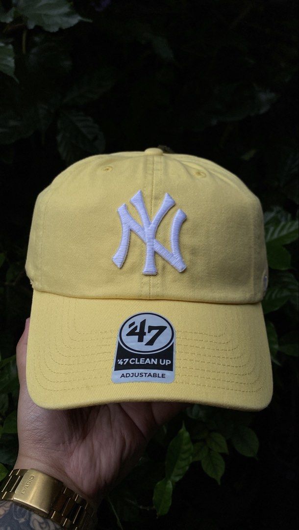 Authentic/Original ‘47 Brand Cap (Category: Caps & Hats) located in Manila. Submitted by jhndxtrnt (Listing ID 1470705492, Image 1). Description: Yellow New York Yankees Authentic/Original ‘47 Brand Cap (dadhat) ‘47 Clean Up Buckle Strap Free stickers and sweatband protector for every purchase. Hit me up for more details! 📨🙏🏻 📌Brgy. 𝖲𝖺𝗇𝗍𝖺 𝖠𝗇𝖺 𝖯𝖺𝗍𝖾𝗋𝗈𝗌, 𝖬𝖾𝗍𝗋𝗈 𝖬𝖺𝗇𝗂𝗅𝖺 𝐃𝐢𝐬𝐜𝐥𝐚𝐢𝐦𝐞𝐫: 𝖶𝖾 𝖺𝗋𝖾 𝗇𝗈𝗍 𝖽𝗂𝗋𝖾𝖼𝗍