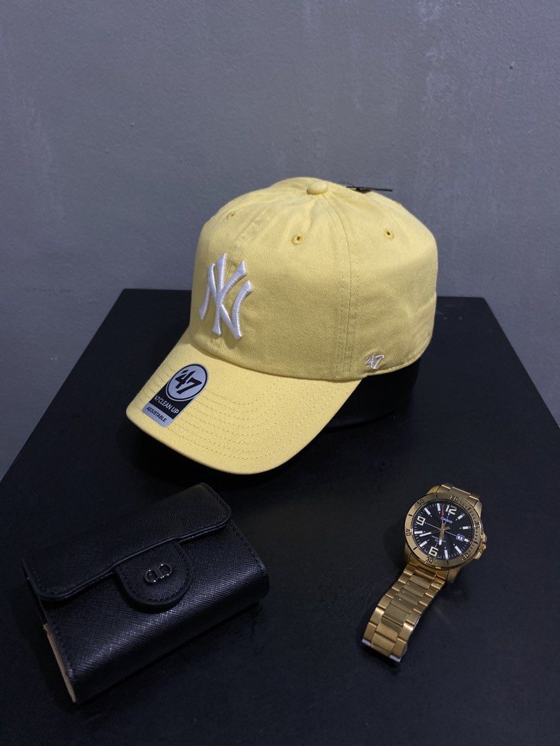 Authentic/Original ‘47 Brand Cap (Category: Caps & Hats) located in Manila. Submitted by jhndxtrnt (Listing ID 1470705492, Image 3). Description: Yellow New York Yankees Authentic/Original ‘47 Brand Cap (dadhat) ‘47 Clean Up Buckle Strap Free stickers and sweatband protector for every purchase. Hit me up for more details! 📨🙏🏻 📌Brgy. 𝖲𝖺𝗇𝗍𝖺 𝖠𝗇𝖺 𝖯𝖺𝗍𝖾𝗋𝗈𝗌, 𝖬𝖾𝗍𝗋𝗈 𝖬𝖺𝗇𝗂𝗅𝖺 𝐃𝐢𝐬𝐜𝐥𝐚𝐢𝐦𝐞𝐫: 𝖶𝖾 𝖺𝗋𝖾 𝗇𝗈𝗍 𝖽𝗂𝗋𝖾𝖼𝗍